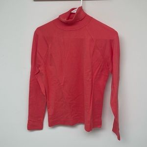 NWT Talbots Coral Pink Turtleneck Sweater Women MP
